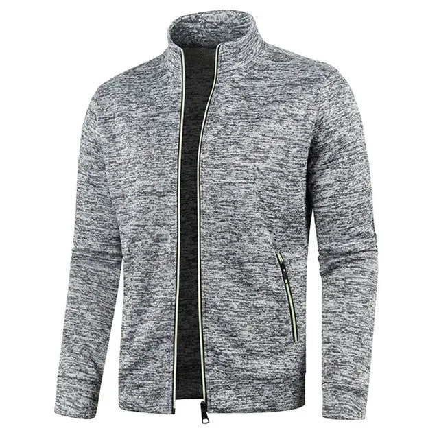 Men Zipper Jackets Standing Collar